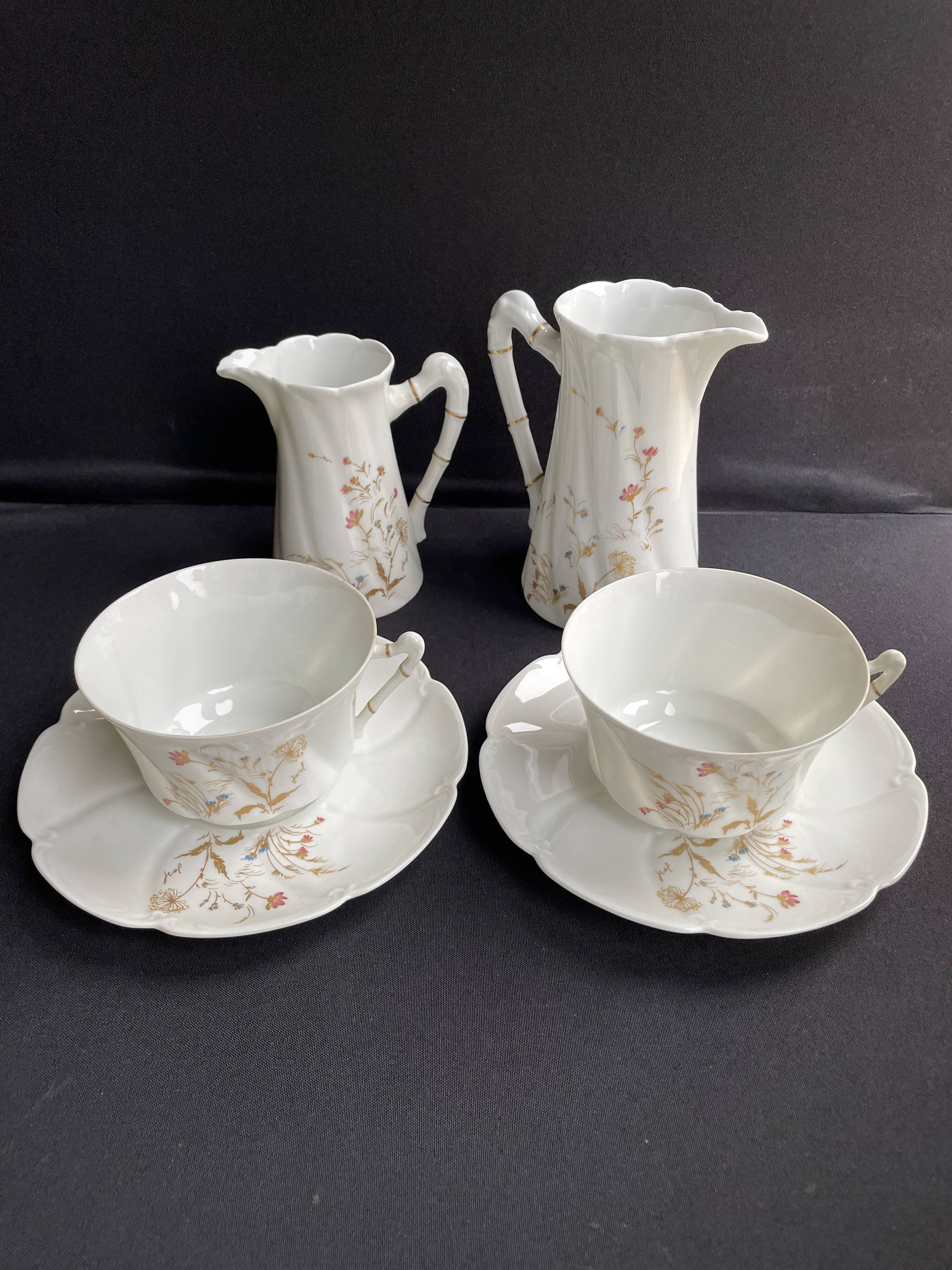 Exclusivity Jammet-Seignolles signed Josl - Limoges - Lunch service for 2 people