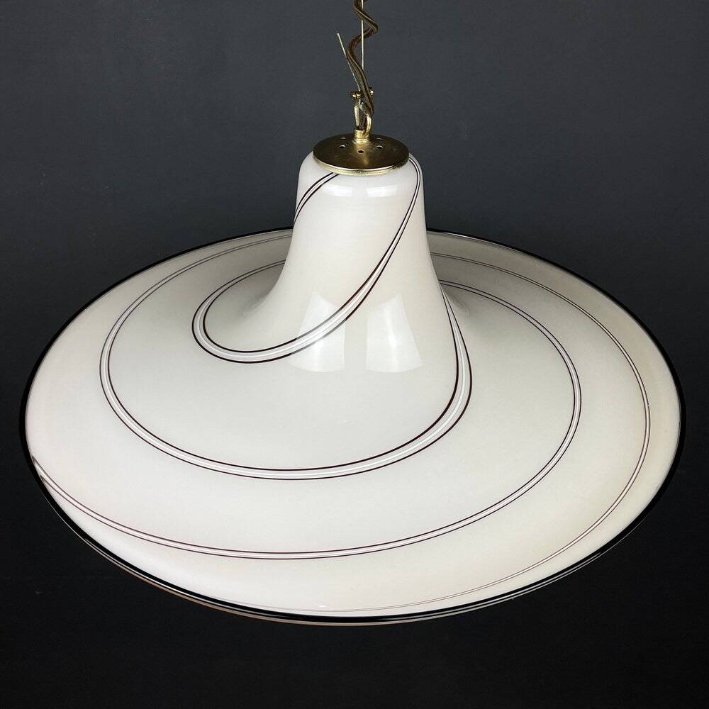 Beige Murano glass pendant, Italy, 1970s