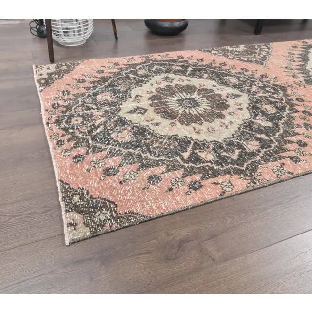 Turkish Oushak Wool Runner 97x352