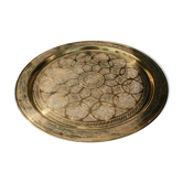Middle East end 19th brass tray