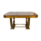 Dining room table Art Deco period in Walnut, base Lyre