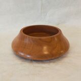 Empty turned wooden pocket