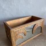 Wicker and mirror planter Vivai Del Sud