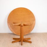 Round pine dining table, 1983