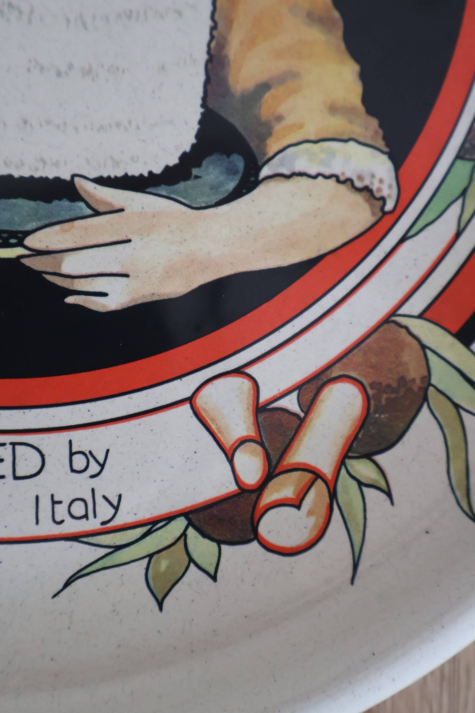 Italian ceramic pie or cake dish