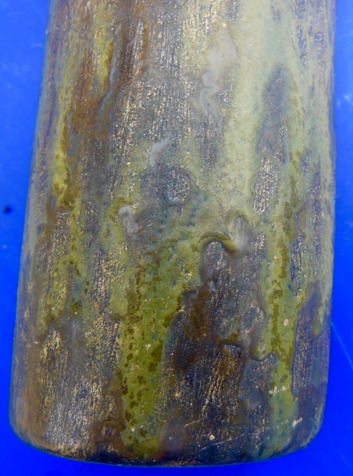 Monogrammed ceramic roll vase C.l, to be identified