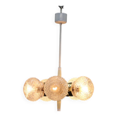 1970s Glass Chandelier by Instala Decin, Czechoslovakia