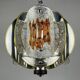 Amber mid-century chrome chandelier by Toni Zuccheri for Veart, Italy, 1970s.