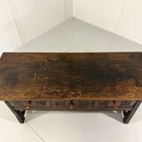Brutalist antique Spanish coffee table