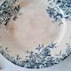 Antique hollow dish / deep plate in earthenware - "Floreal" model