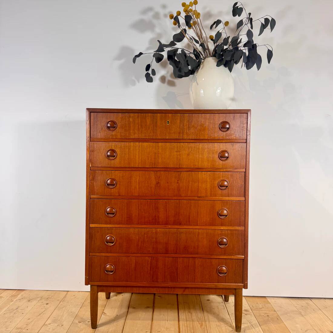 Danish teak chest of drawers, 1960s