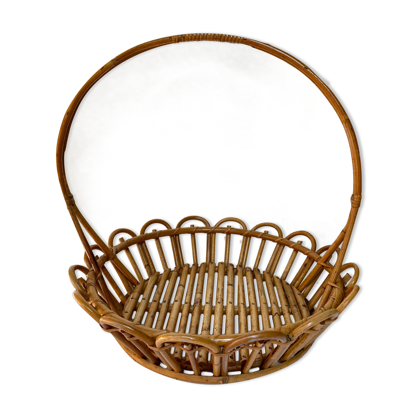 Panier corbeille en rotin