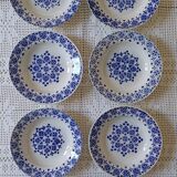 Set of 6 St Amand opaque porcelain soup plates