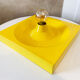 Yellow Metal Wall Light by Klaus Hempel for Kaiser Leuchten, 1970s