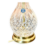 Crystal lamp stand | round diamond cut crystal lamp | stuart crystal lamp