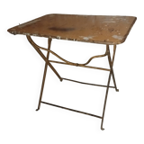 Table pliante fer forgé bistrot jardin