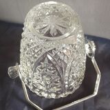 Chiseled crystal ice bucket from Buder crystal vintage