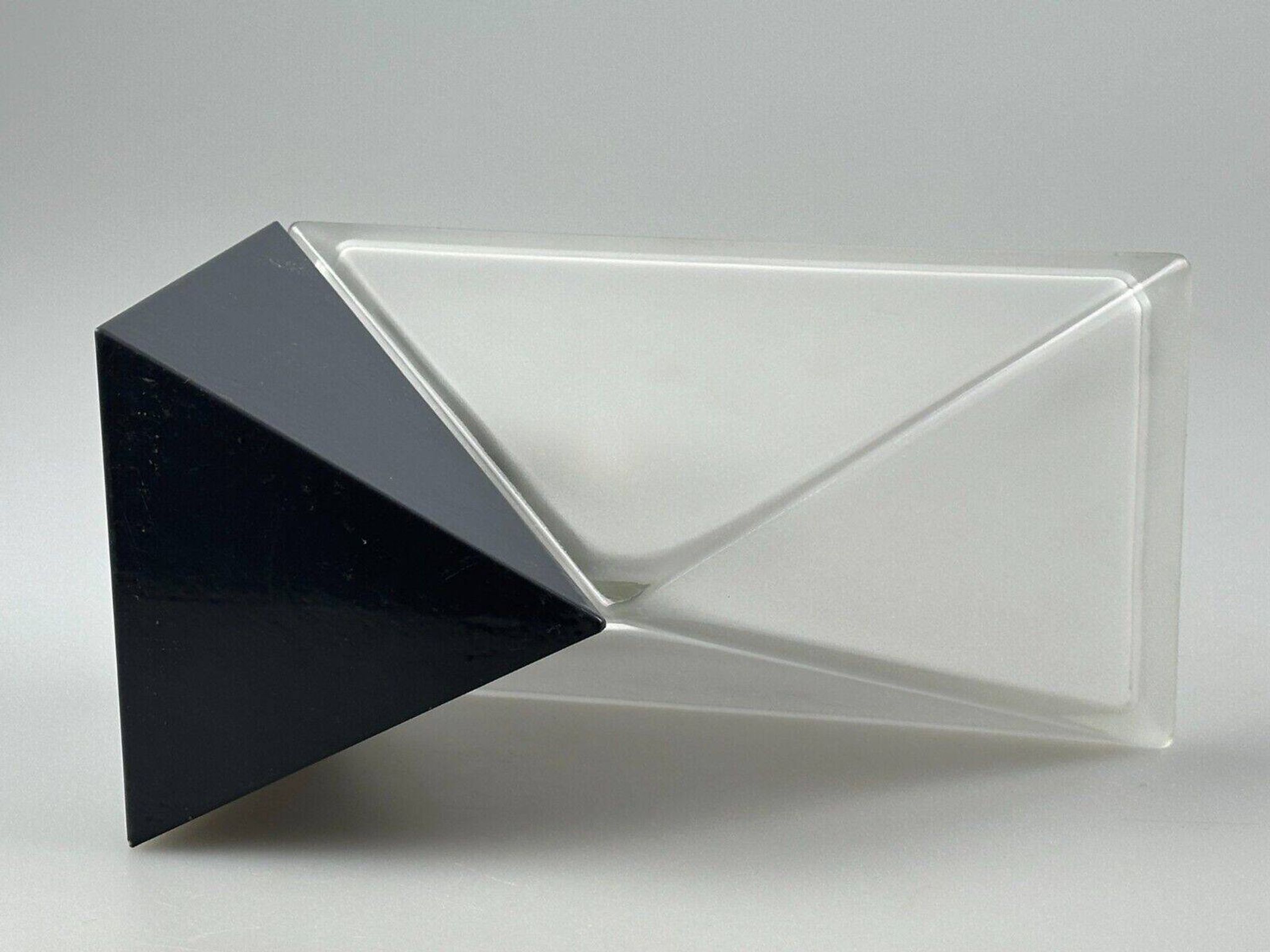 60s 70s Peill & Putzler Cube wall lamp Wall Sconce Ice Glass Space Age