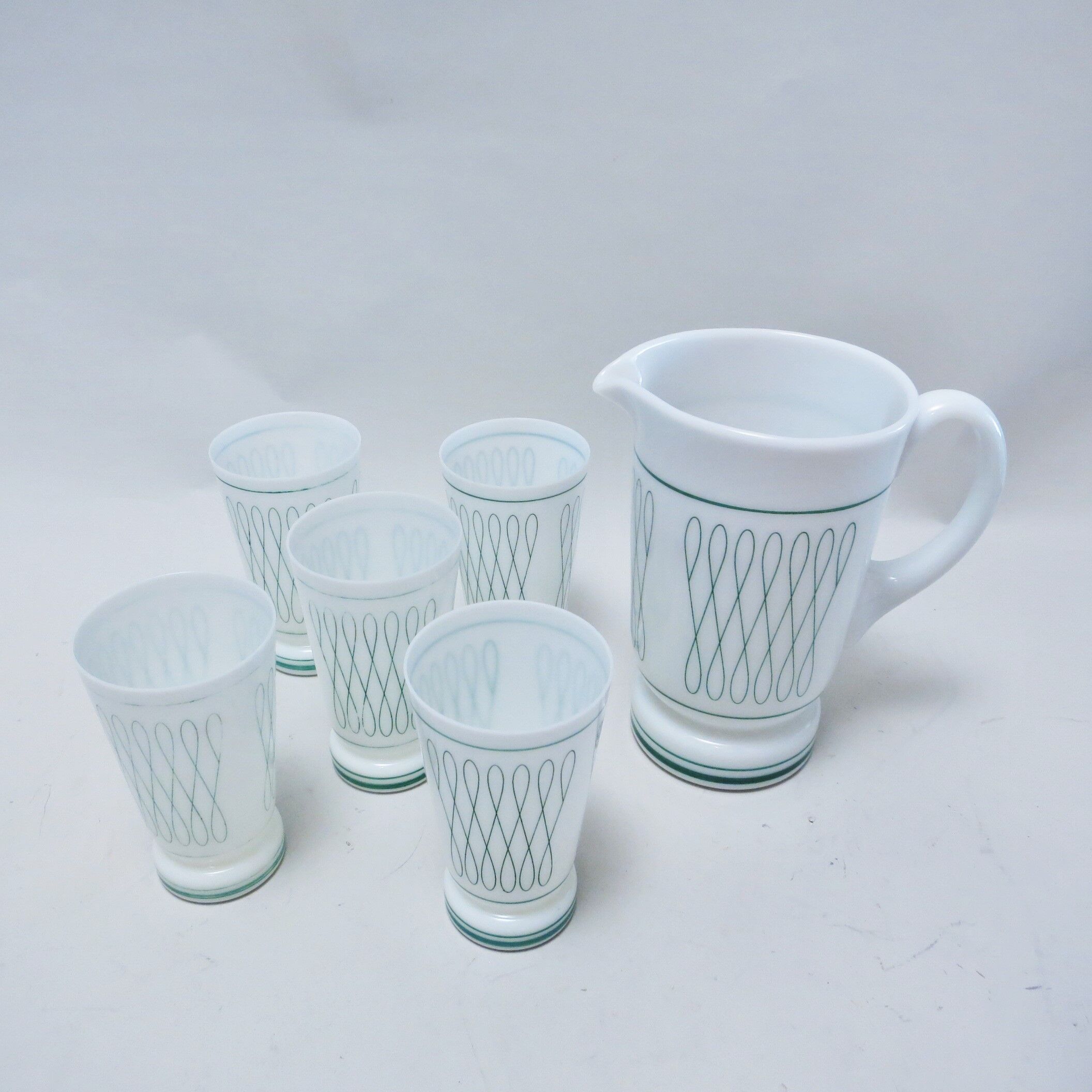 40s opaline orangeade service