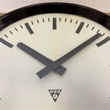 Industrial bakelite factory wall clock from pragotron, 1960s