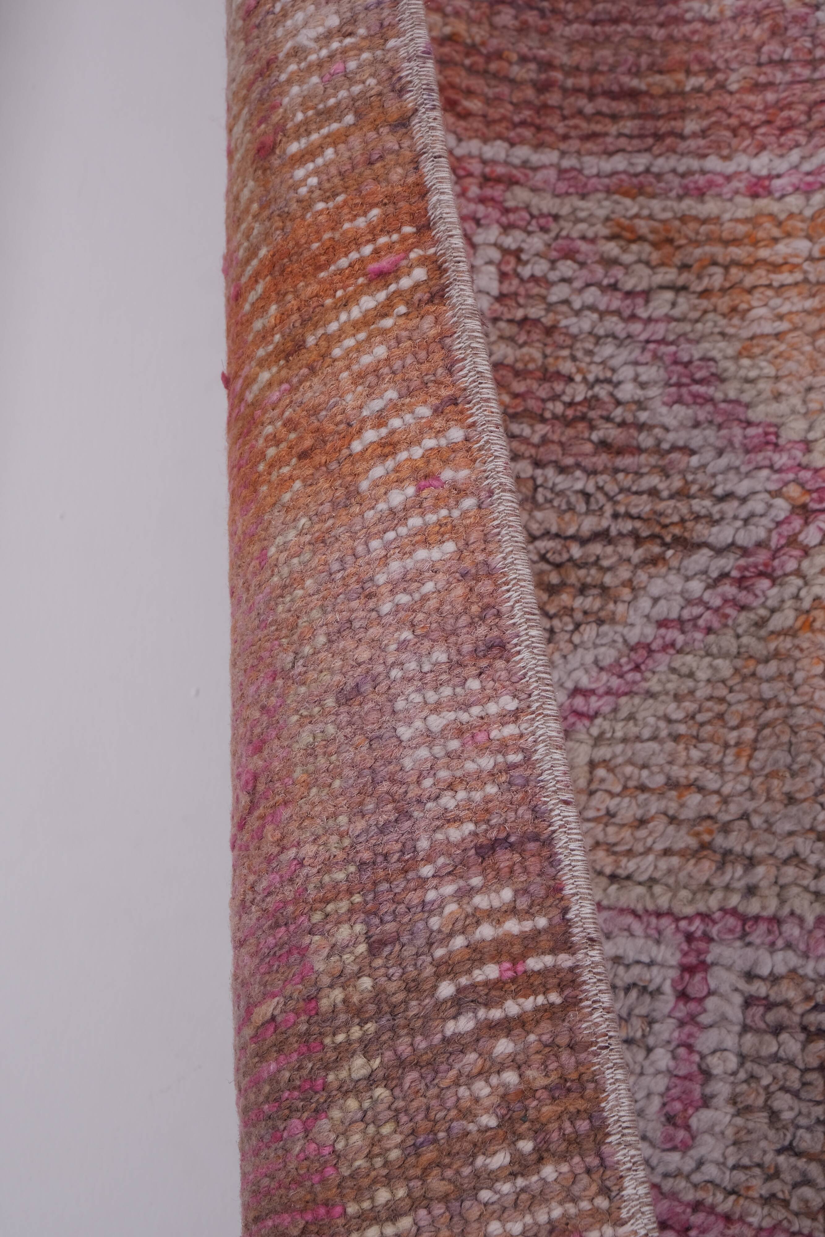 Vintage Turkish rug from Oushak, handwoven 85x266 cm