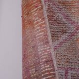Vintage Turkish rug from Oushak, handwoven 85x266 cm