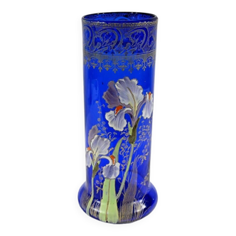 Vase Legras «Les Iris», Art Nouveau – Fin XIXe