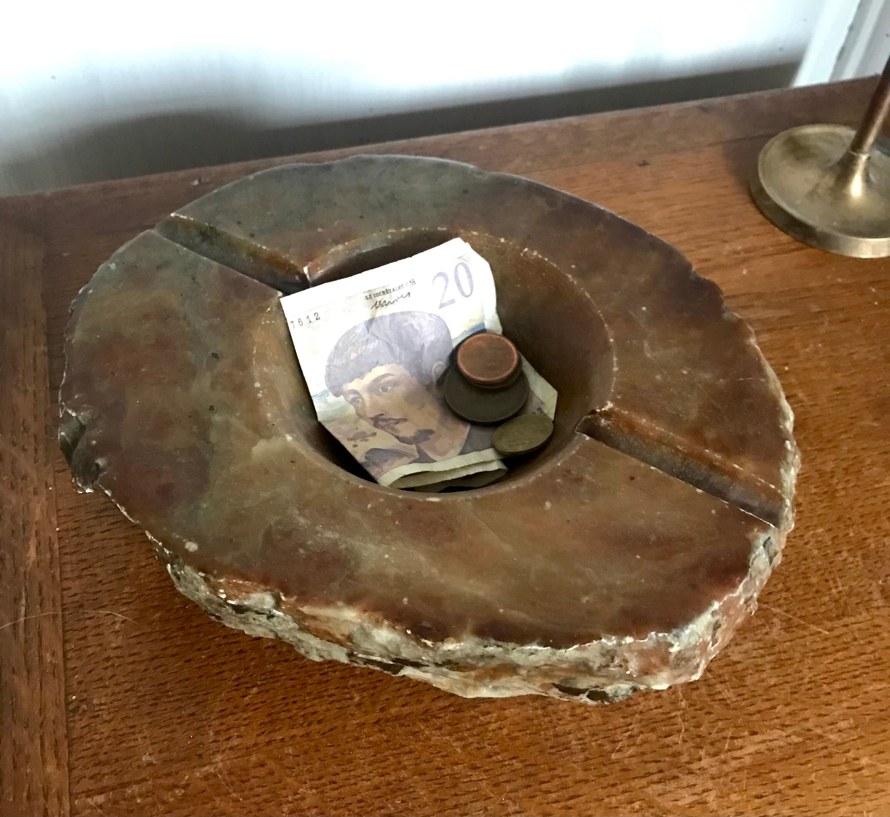 Vintage onyx ashtray