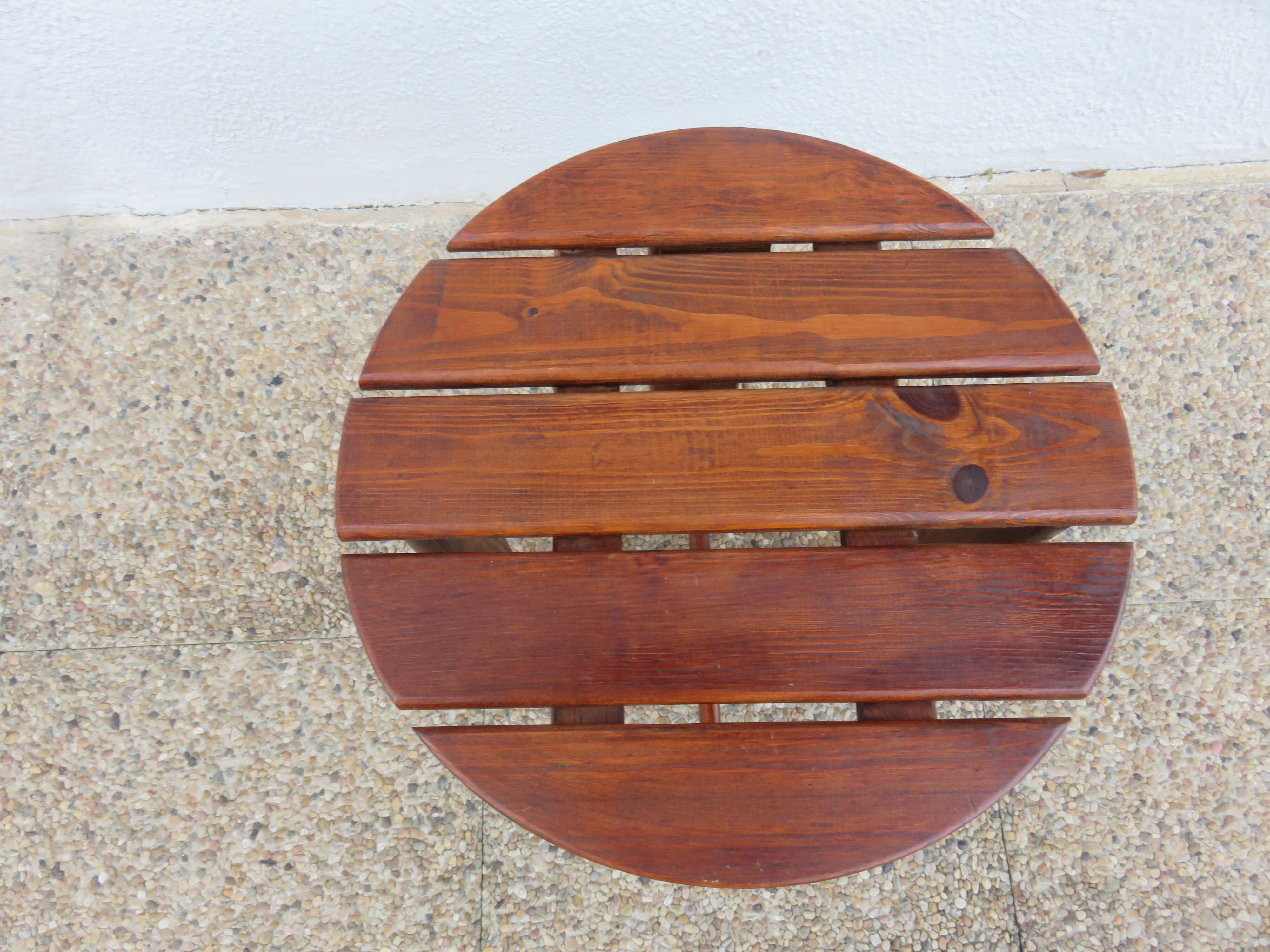 Swedish pine stool, 60s-70s