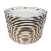 Set 24 assiettes plates Villeroy & Boch fleurs des champs 7012