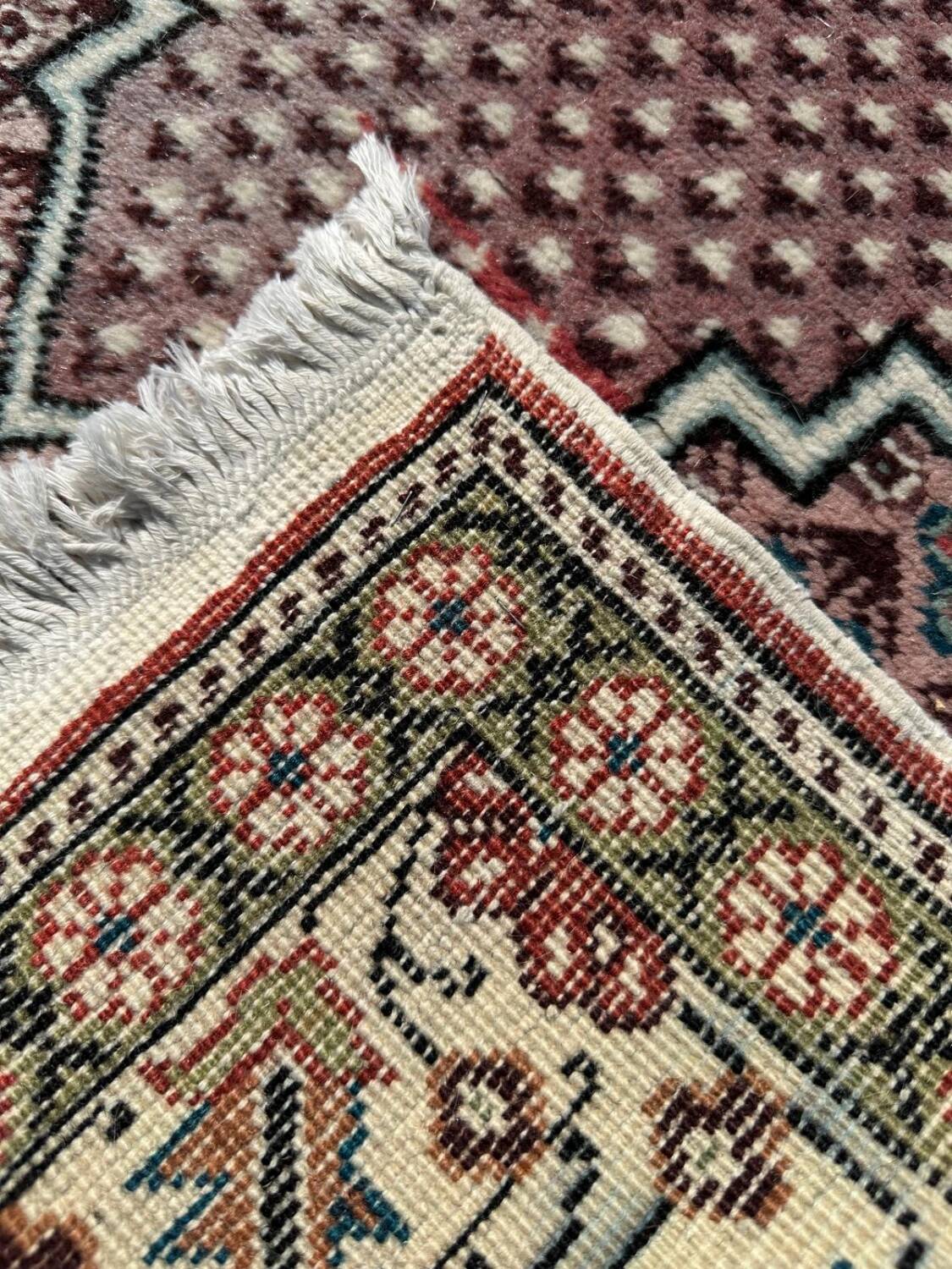 Handmade pink Turkish rug