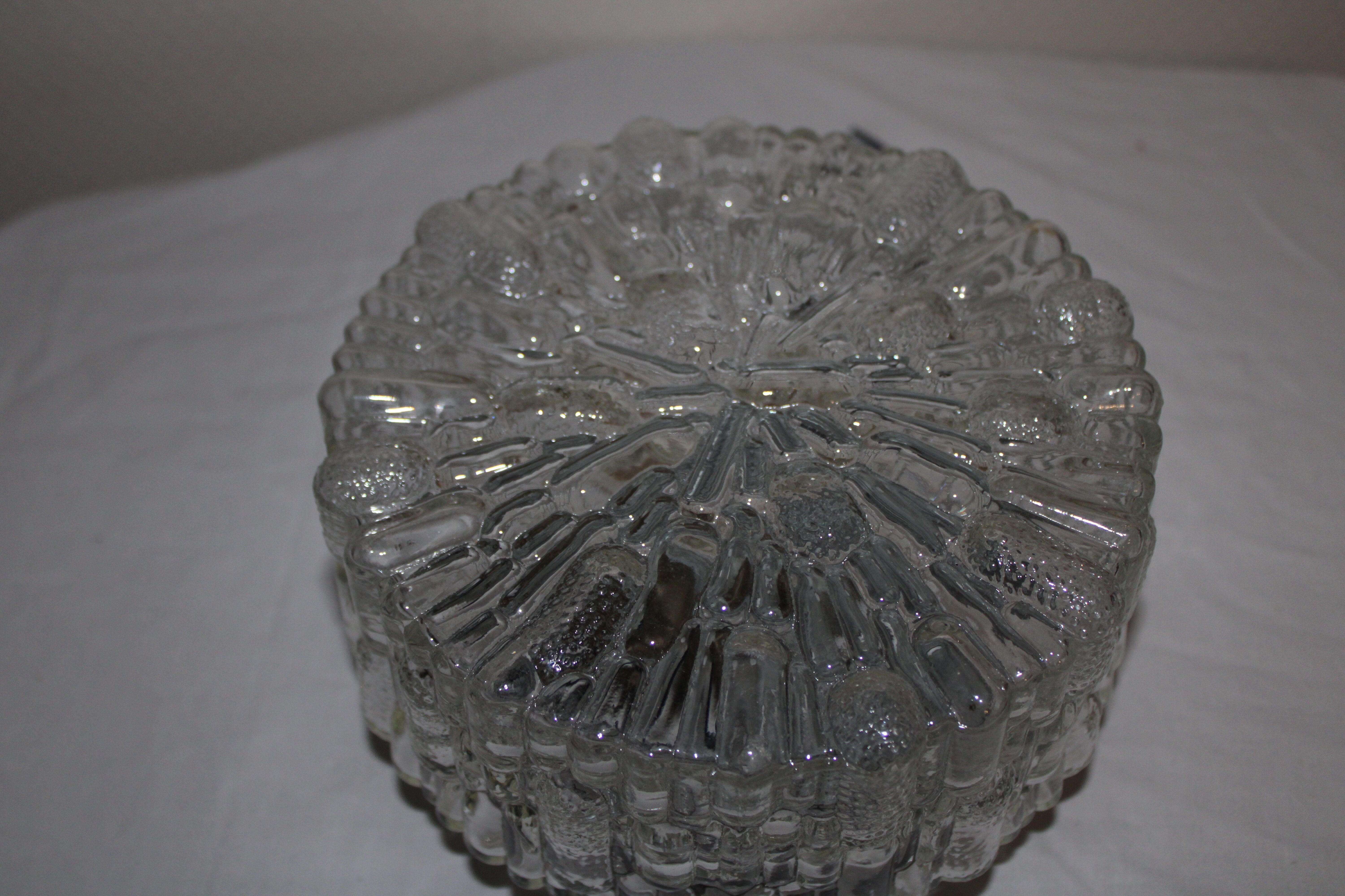 Vintage moulded glass ceiling