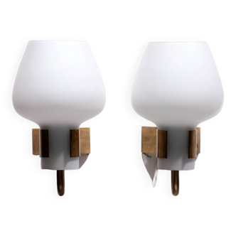 Hans Bergström wall lamps model 397 from Ateljé Lyktan