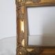 Cadre doré bois résine feuillure : 24.5 cm x 30.5 cm