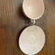 1930s art deco coffee service in pale pink earthenware with shell decoration