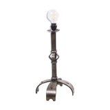 coarse metal sturdy brutalist floor lamp
