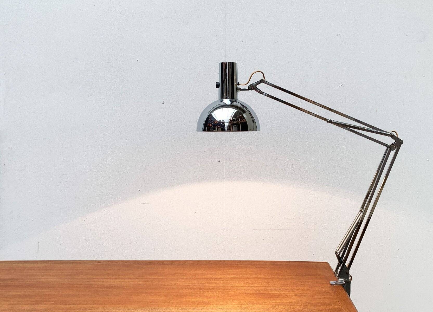Louis Poulsen Chrome IT Desk Lamp, 1970s
