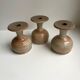 Trio de coquetiers en grès du marais années 60-70