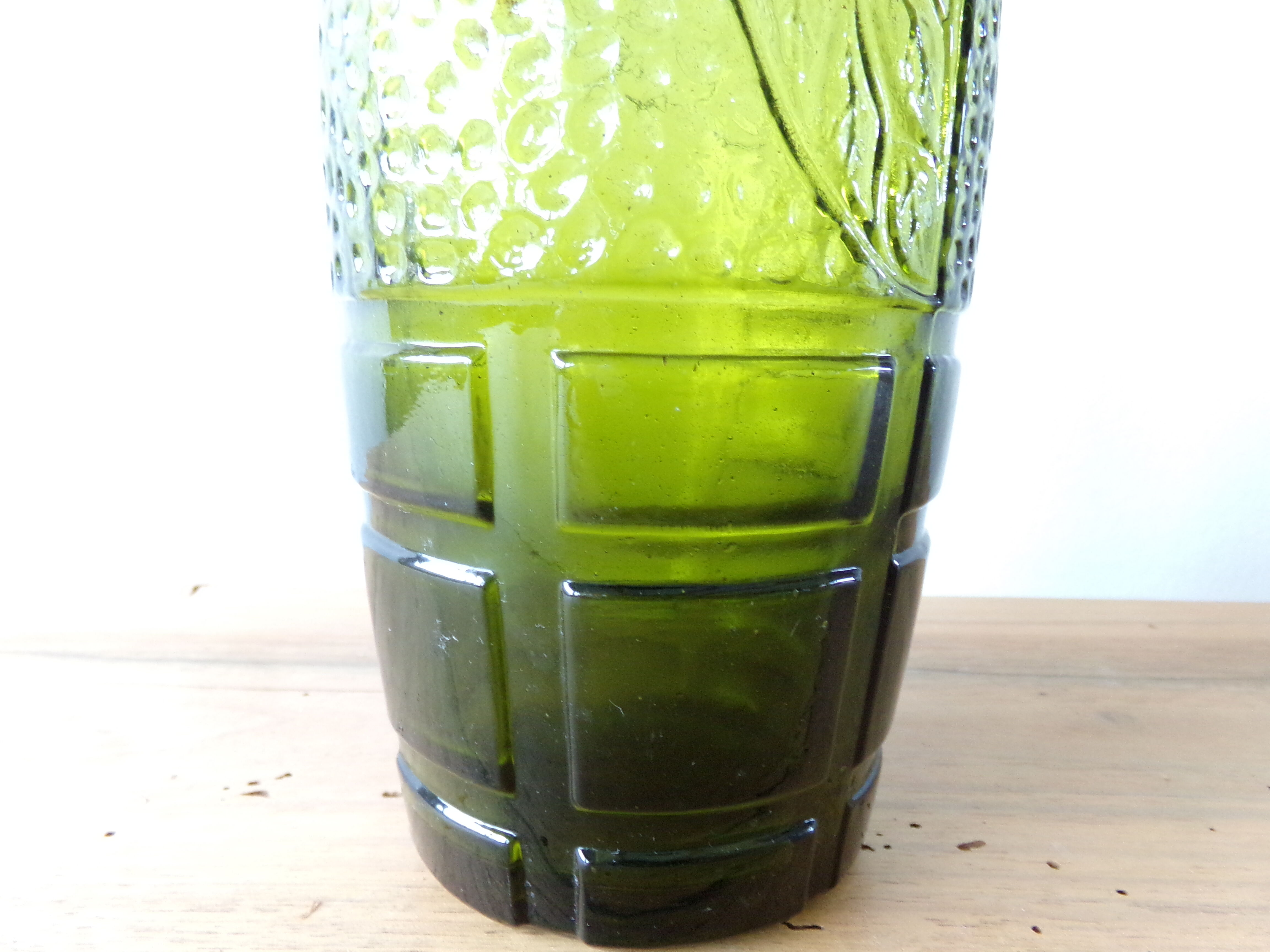 Fancy green antique bottle