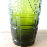 Bouteille ancienne verte fantaisie