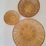 Set of 3 round baskets