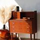 Danish vintage teak secretary | Restored Scandinavian desk