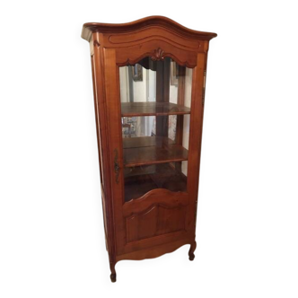 Louis XV style display cabinet in cherry wood