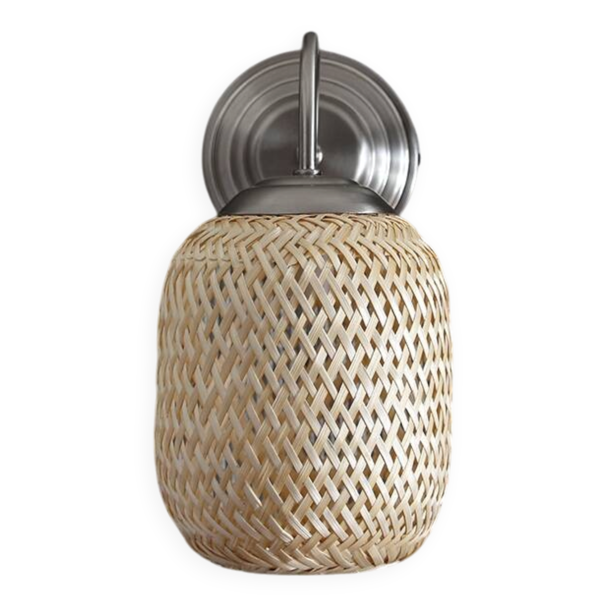 Farmhouse Decor Rattan Sconce Lamp Lights, 16x19Cm