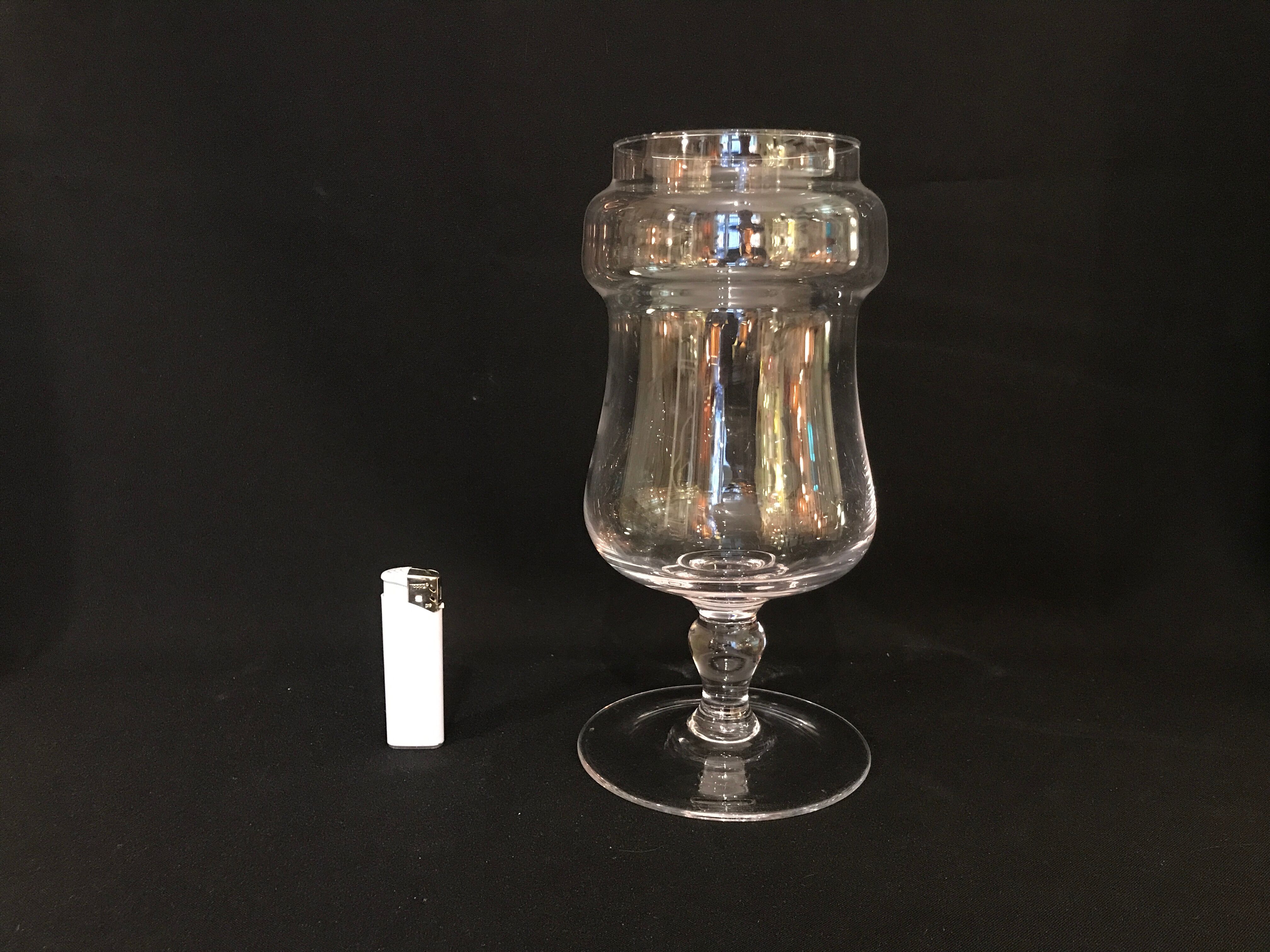 26 cm cut terrarium for plants or vintage candy jar vase pot