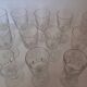 12 Portieux white wine glasses Mirabeau model h 12.2 cm