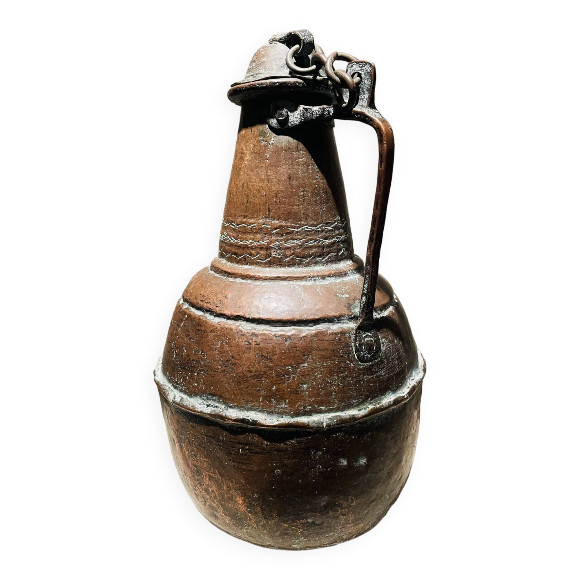 Copper jar with original patina