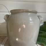Glazed stoneware pot
