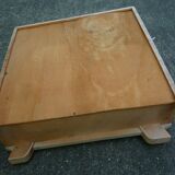 Doll cabinet and armchair, children's toy, 1930s, stencil rabbit pattern