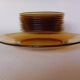 12 flat plates Vereco amber